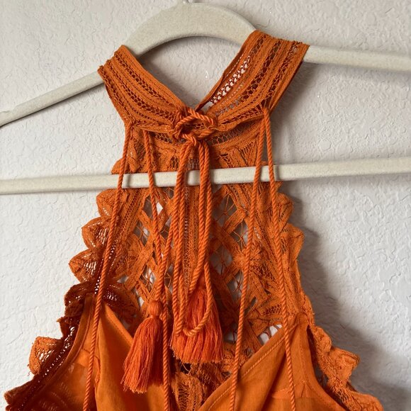 Intimately Free People Be My Battenburg Boho Crochet Bodysuit - Picture 9 of 14